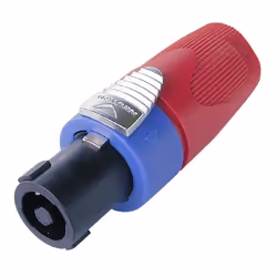 Neutrik NL4FX-2, Noir, Bleu, Rouge, Polybutylene terephthalate (PBT), Zinc, Argent, IEC 68-2-20, UL 94 HB, 26 mm, 76,5 mm