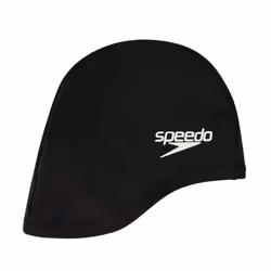 Bonnet de bain - Speedo - Junior - Polyester - Noir - Confortable et hydrodynamique