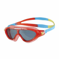 Speedo Biofuse Rift, Unisexe, Taille unique, Rouge, Silicone, Gris, Polycarbonate