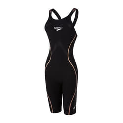 Combinaison femme Speedo Fastskin LZR Intent Openback Kneeskin - Noir/Rose Gold/Blanc - Taille 26
