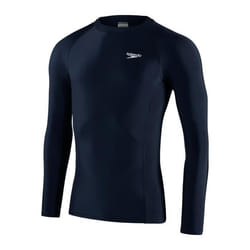 T-shirt de bain manches longues - Speedo Eco - True navy/white - Homme - Natation