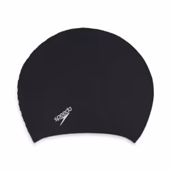 Speedo Bonnet Adulte Bubble Active + noir, Noir, Casquette, Unisexe, Adulte, Natation, Silicone
