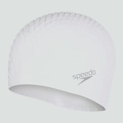 Speedo Bonnet Adulte Bubble Active + blanc