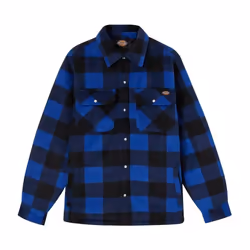 Chemise matelassée Dickies PORTLAND - Bleu Royal / Noir