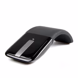 Microsoft Arc Touch, Ambidextre, BlueTrack, RF sans fil, 1000 DPI, Noir