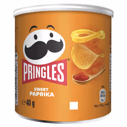 Pringles Sweet Paprika, Chips de pommes de terre, Paprika, 12 pièce(s), Pot, 501 kcal, 2099 kJ