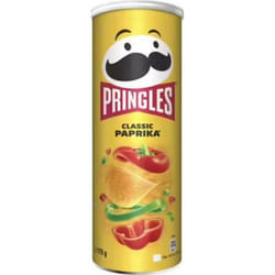 Chips - PRINGLES - Paprika - Boîte de 175g - Saveur intense - Croustillantes