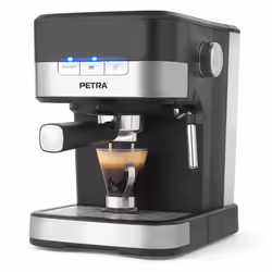 Petra PT4623VDEEU7, Machine à expresso, 1,5 L, Café moulu, 850 W, Noir