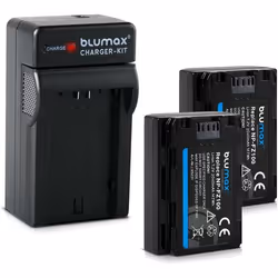 Lot de 2 batteries Blumax pour Sony NP-FZ100 2040 mAh Chargeur