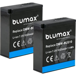 Batterie - BLUMAX - DMW-BLG10 - Lot de 2 - 1025 mAh - 72 V - Compatible Panasonic Lumix