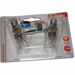 Lot de 2 ampoules halogenes T25L E14 40W long. 81mm diam. 23mm compatible pour hotte SAUTER, BRANDT, DE DIETRICH, FAGOR, SANG ...