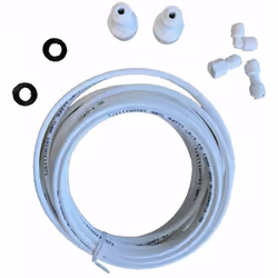 Kit lyre arrivee d'eau : tuyau (6m) + raccords UKT001 compatible WPRO AEG, ARISTON HOTPOINT, DE DIETRICH, NEFF, SAMSUNG, DAEW ...
