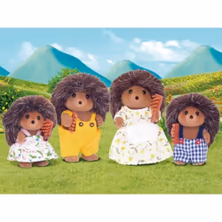 Sylvanian Families La famille Hérisson, 3 an(s), Couleurs assorties, Bleu, Marron, Blanc, Jaune, Polystyrène, Plastique, Acry ...