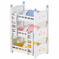 Sylvanian Families Les lits superposés à 3 couchettes bébés