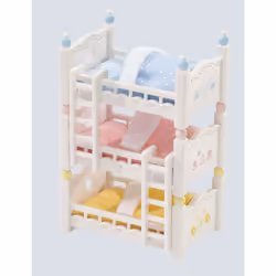 Sylvanian Families Les lits superposés à 3 couchettes bébés