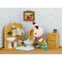 Sylvanian Families Le frère Lapin Chocolat et toilettes
