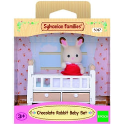 Sylvanian Families Le bébé Lapin Chocolat et lit