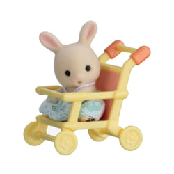 Sylvanian Families Le bébé Lapin et poussette