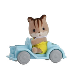 Sylvanian Families Le bébé écureuil et voiture