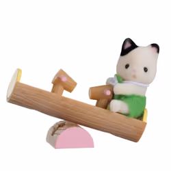 Sylvanian Families Le bébé Chat et balançoire double, 3 an(s), Couleurs assorties, Polystyrène, Plastique