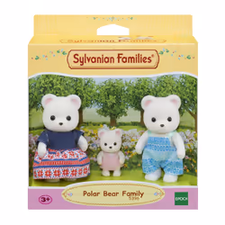 Sylvanian Families La famille ours polaire, 3 an(s), Multicolore, Polyvinyl chloride (PVC)