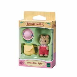 Sylvanian Families Le bébé chat tigré, 3 an(s), Garçon/Fille, 12 g, Multicolore