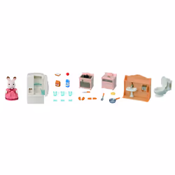 Sylvanian Families Le set d'ameublement cosy cottage et maman