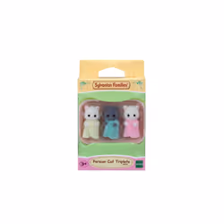 Sylvanian Families Les triplés chat persan, 3 an(s), Multicolore, Polyvinyl chloride (PVC), Polystyrène, Élastomère thermopla ...