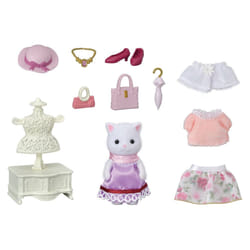 Sylvanian Families La valisette de mode et grande sœur chat persan