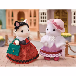 Sylvanian Families La valisette de mode et grande sœur chat bicolore - Vue supplémentaire 4