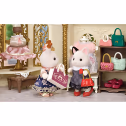 Sylvanian Families La valisette de mode et grande sœur chat bicolore - Vue supplémentaire 7