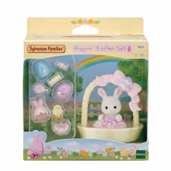 Sylvanian Families Le coffret de Pâques et bébé lapin blanc, 3 an(s), Garçon/Fille, 60 g, Multicolore