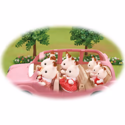 Sylvanian Families Le monospace rose et set de pique-nique - Vue supplémentaire 14