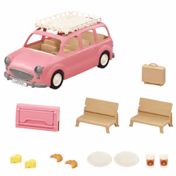 Sylvanian Families Le monospace rose et set de pique-nique - Vue supplémentaire 4
