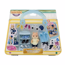 Sylvanian Families La valisette de mode et grande sœur chien caramel