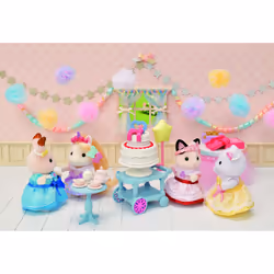 Sylvanian Families La fille chat bicolore et son goûter d'anniversaire - Vue supplémentaire 7