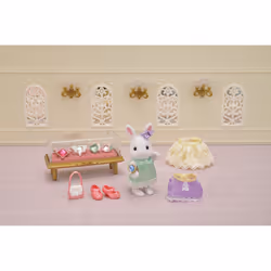 Sylvanian Families La valisette de mode et grande sœur lapin neige - Vue supplémentaire 5