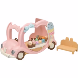 Sylvanian Families Le marchand de glace ambulant, Fourgon à glace, 3 an(s), Multicolore