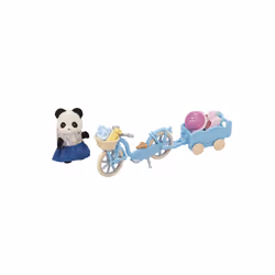 Sylvanian Families La fille panda, son vélo et sa remorque - Vue supplémentaire 4
