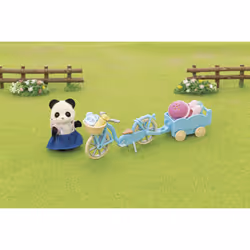 Sylvanian Families La fille panda, son vélo et sa remorque - Vue supplémentaire 6