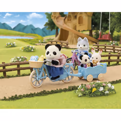 Sylvanian Families La fille panda, son vélo et sa remorque - Vue supplémentaire 7