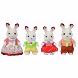 Sylvanian Families La famille Lapin Chocolat, 3 an(s), Multicolore