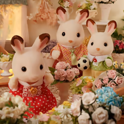 Sylvanian Families La famille Lapin Chocolat