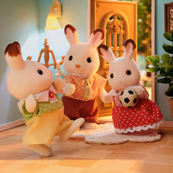 Sylvanian Families La famille Lapin Chocolat - Vue supplémentaire 4