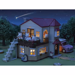Sylvanian Families La grande maison éclairée et sa pièce secrète - Vue supplémentaire 4
