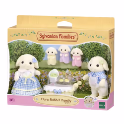 Sylvanian Families La famille Lapin Bélier, 3 an(s), Multicolore, Polyvinyl chloride (PVC)