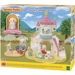 Sylvanian Families Le bac à sable et piscine des bébés, Bac à sable et piscine, 3 an(s), Multicolore, Plastique