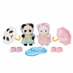 Sylvanian Families Le duo des bébés en habits de pluie