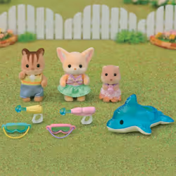 Sylvanian Families Le trio des bébés à la piscine - Vue supplémentaire 4