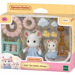 Sylvanian Families Le bain des frères Souris Marshmallow, 3 an(s), Garçon/Fille, Multicolore